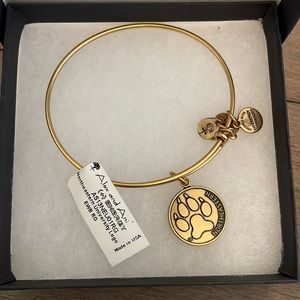 Alex and Ani Northeastern University bracelet. Gold. Brand new in box.